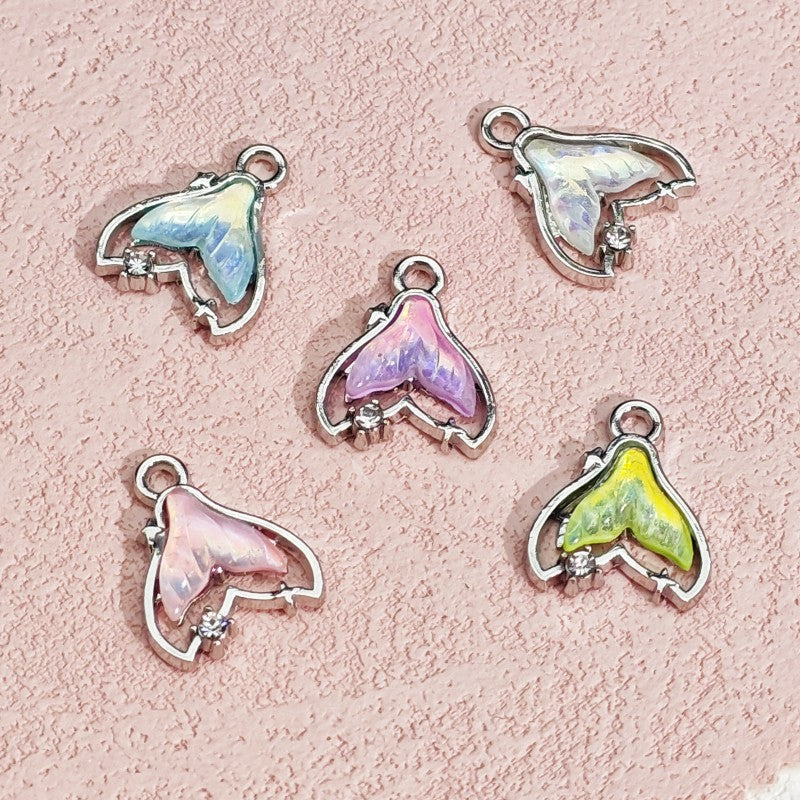 【P029】Gem fish tail -High quality charms