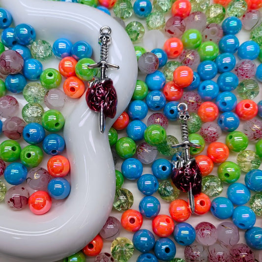 【A173】Green forest -High quality glass beads（pack on live）