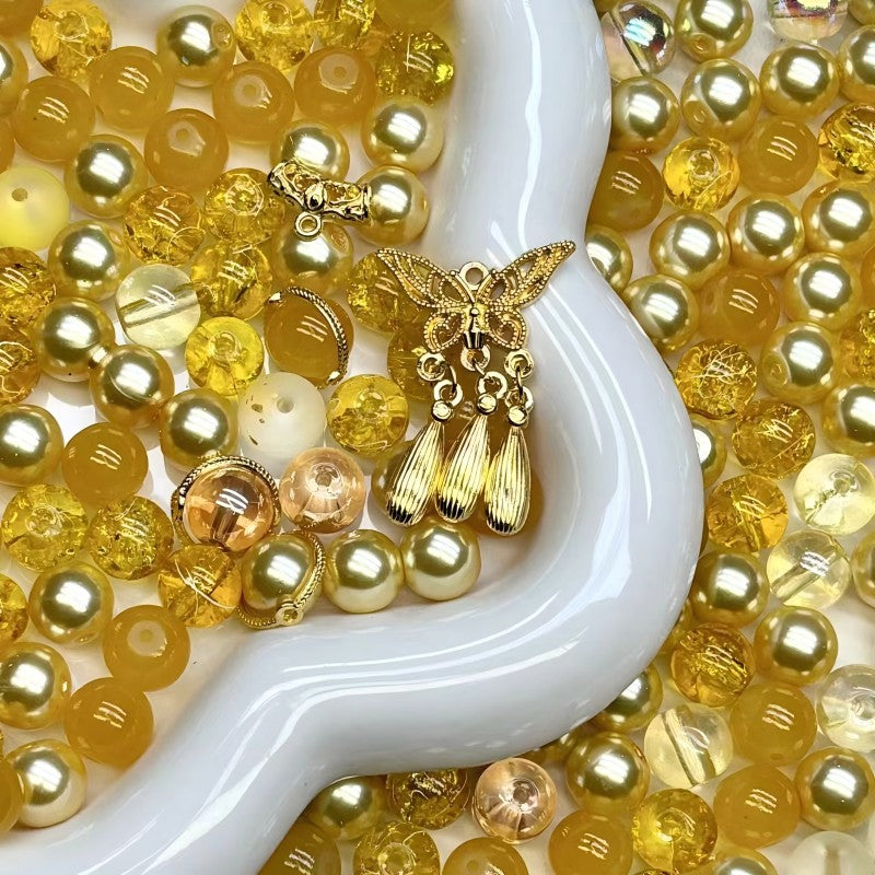 【A235】(NEW）Golden Legend -High quality glass beads（pack on live)