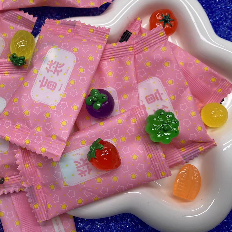 【D002】Lucky Bags （Fruit Charms with Night glow）- Open  in live