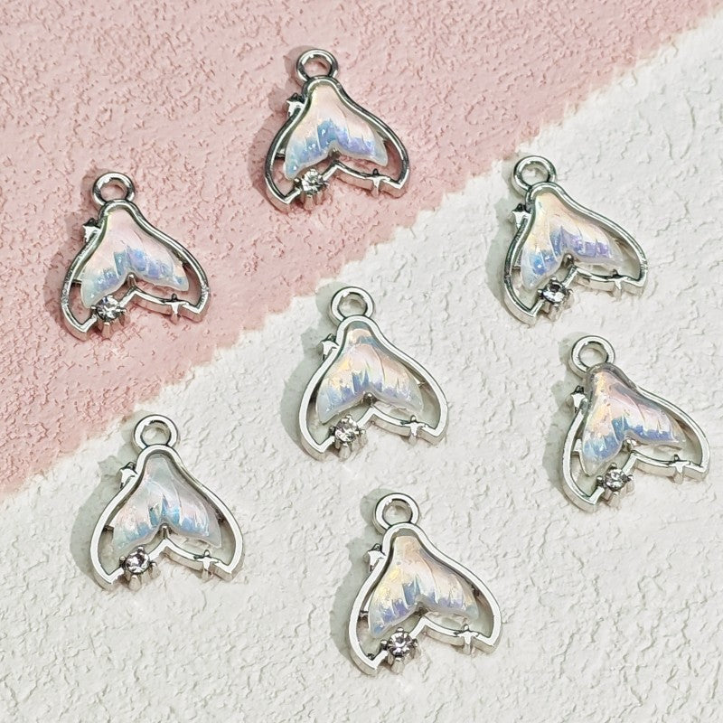 【P029】Gem fish tail -High quality charms