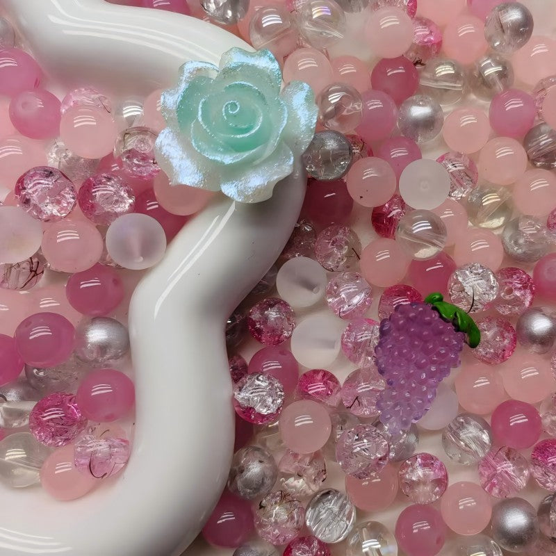 【A222】(NEW) Blush wedding -High quality glass beads（pack on live)