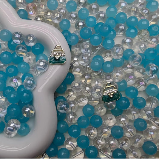 【A209】Blue lagoon -High quality glass beads（pack on live)