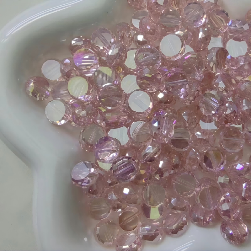 【A231】(NEW)Magic color changing flat beads -High quality glass beads（pack on live)