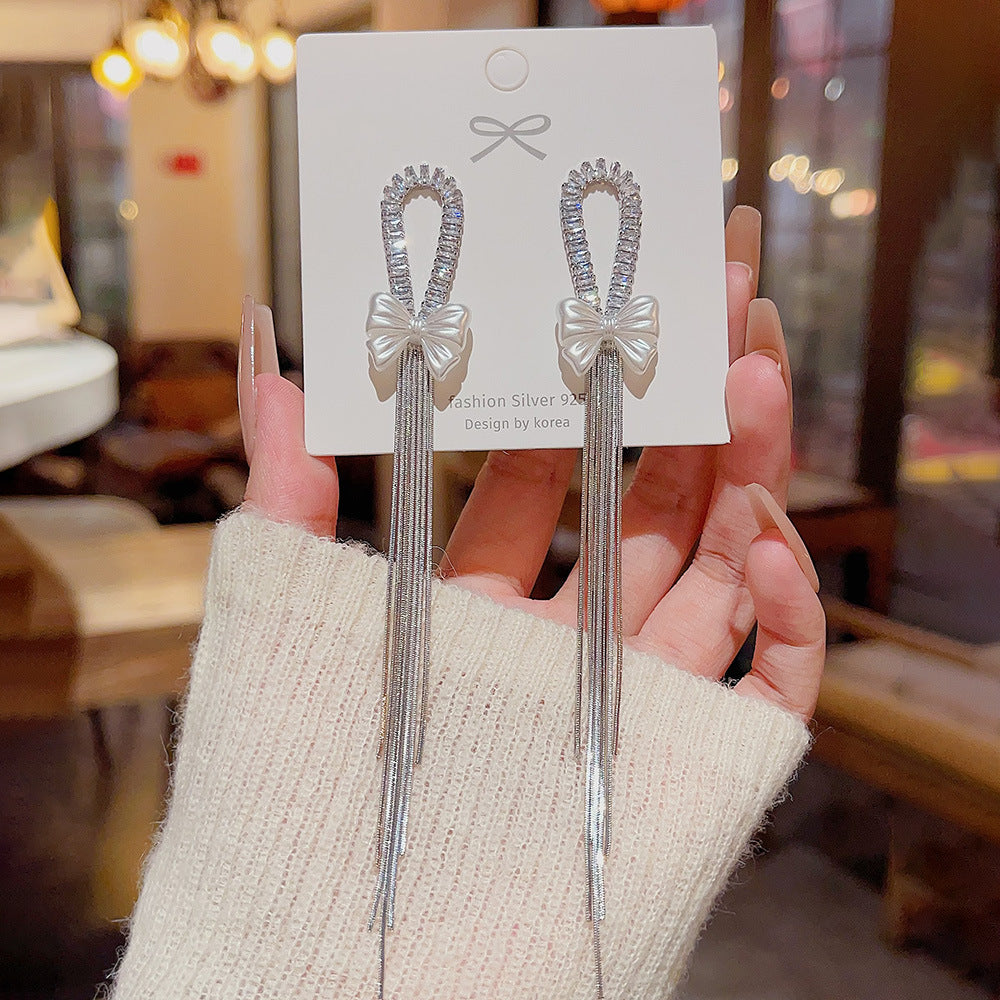 【W004】Zircon earrings -High quality