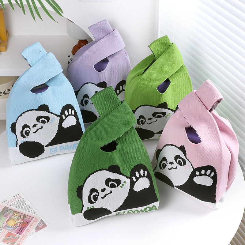 【Y008】Panda canvas bag