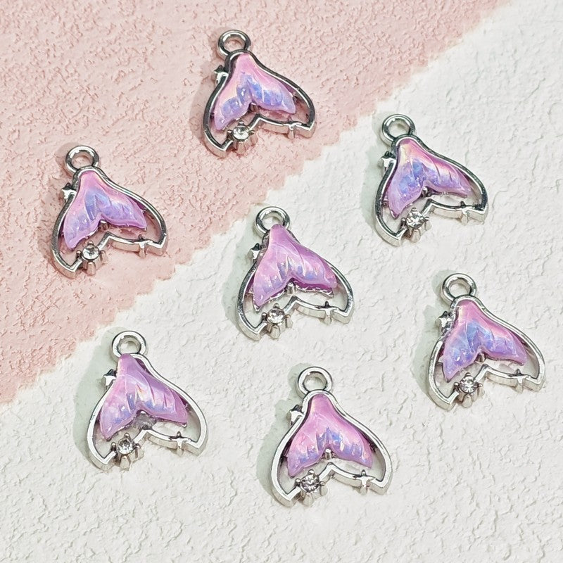 【P029】Gem fish tail -High quality charms