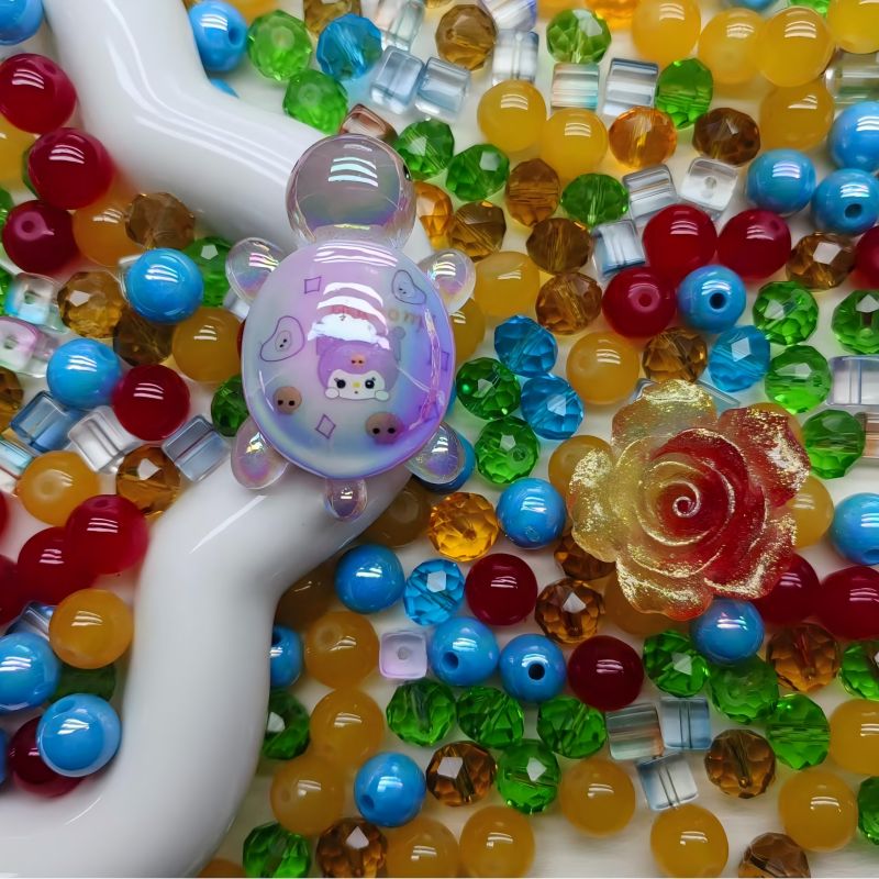 【A220】Jody rainbow -High quality glass beads（pack on live)