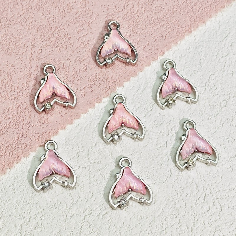 【P029】Gem fish tail -High quality charms