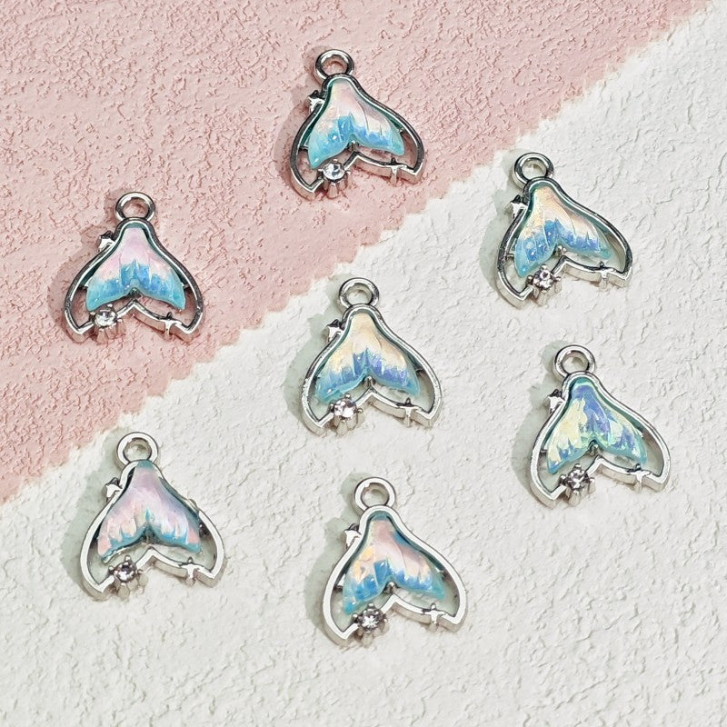 【P029】Gem fish tail -High quality charms