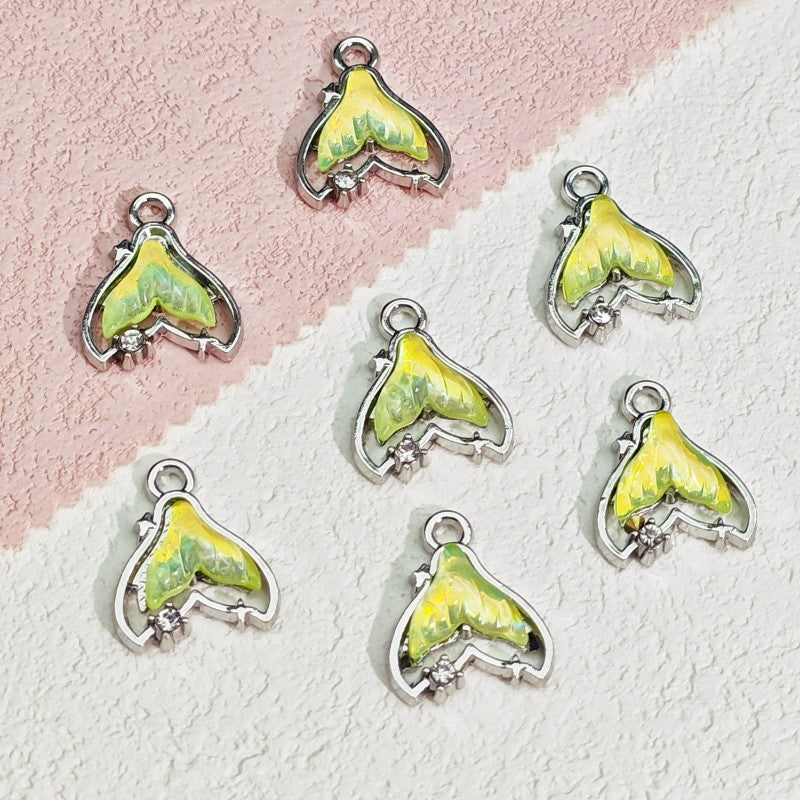 【P029】Gem fish tail -High quality charms