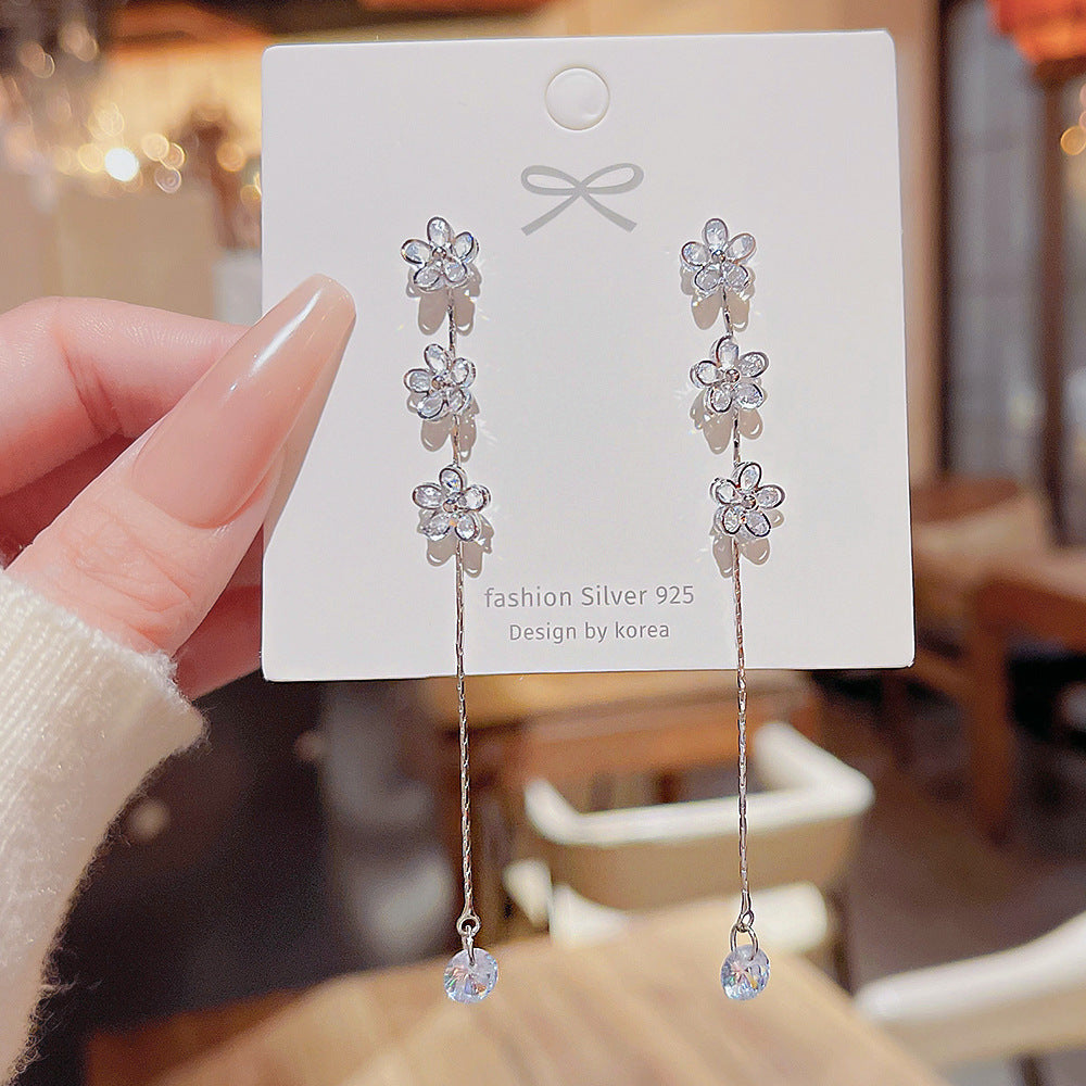 【W004】Zircon earrings -High quality