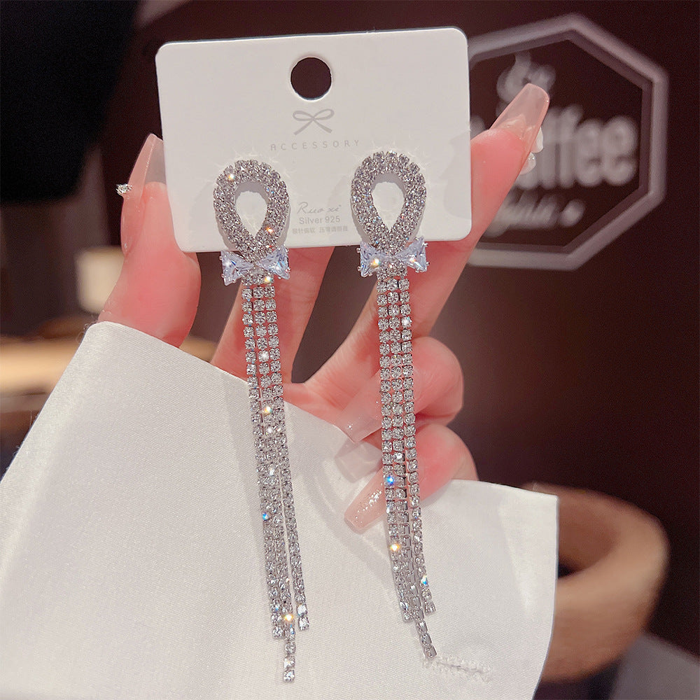 【W004】Zircon earrings -High quality