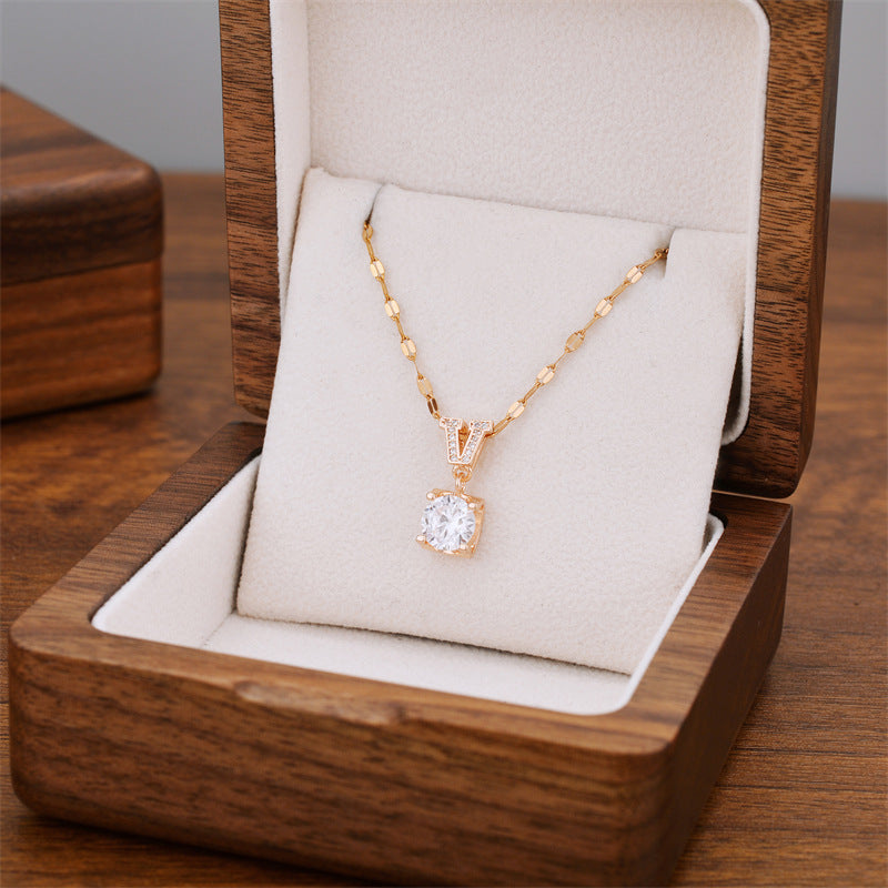 【W005】Zircon necklace -High quality