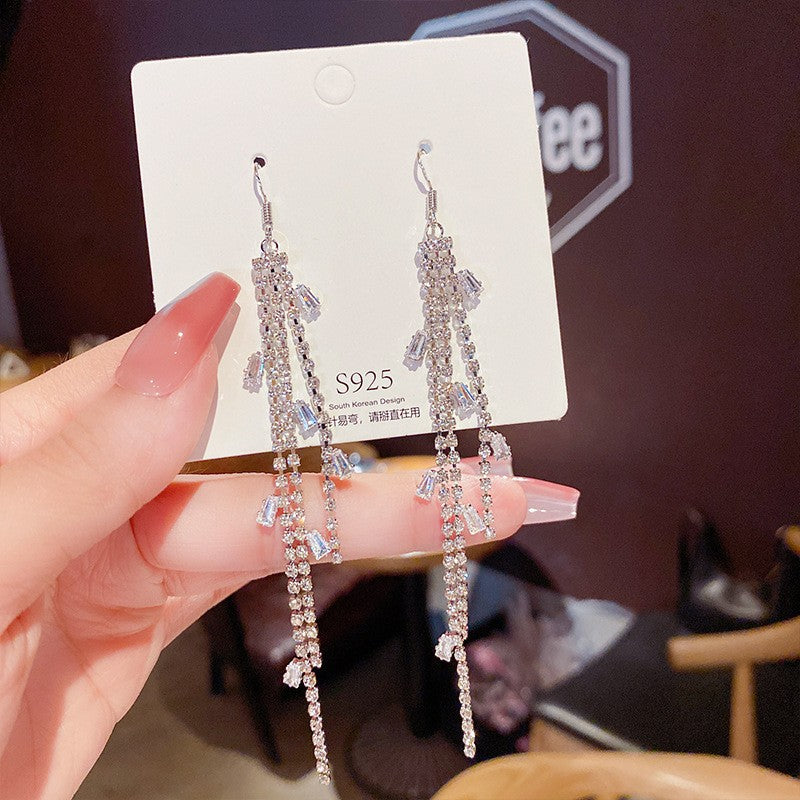 【W004】Zircon earrings -High quality