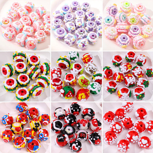 【A250】（NEW）Hand drawn round beads